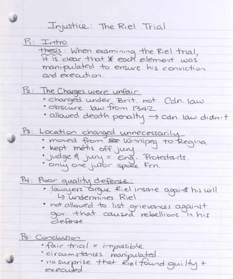 legal research paper outline example